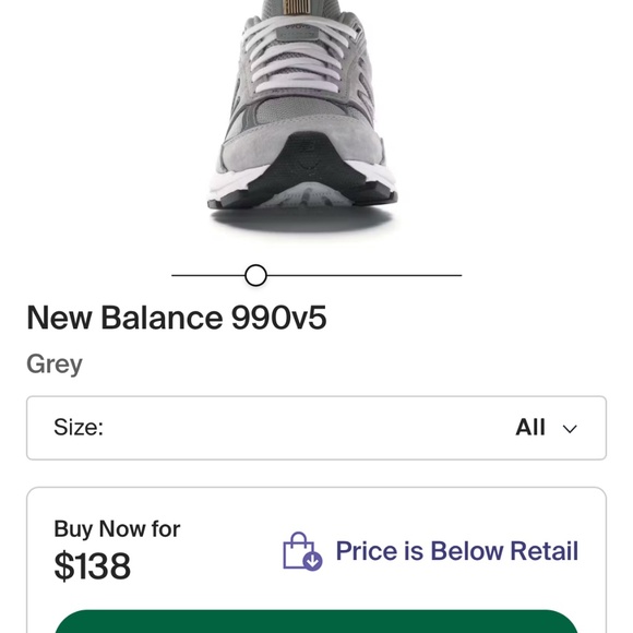 BRAND NEW NEW BALANCE 990 V5 - Picture 9 of 15